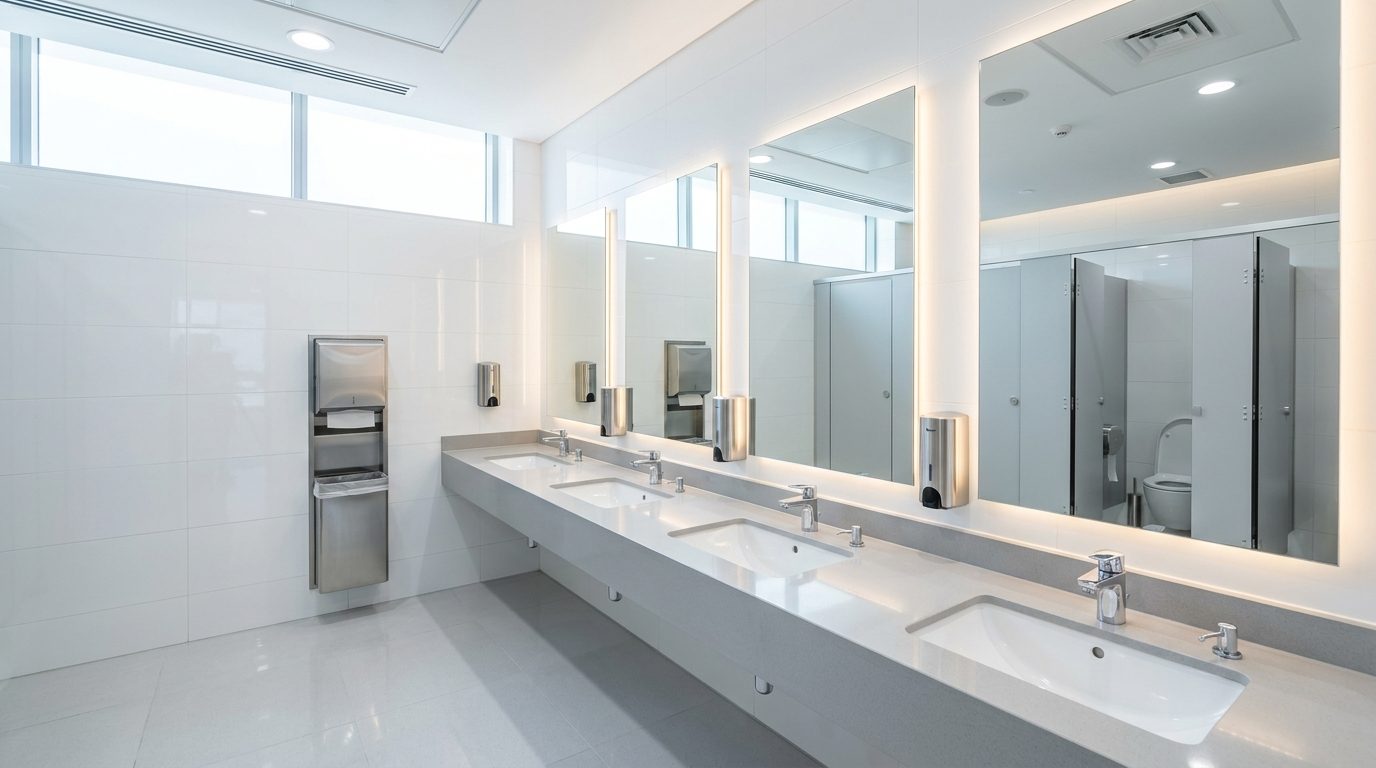 Gewerbliche Sanitärbereiche Reinigung Clean Soner